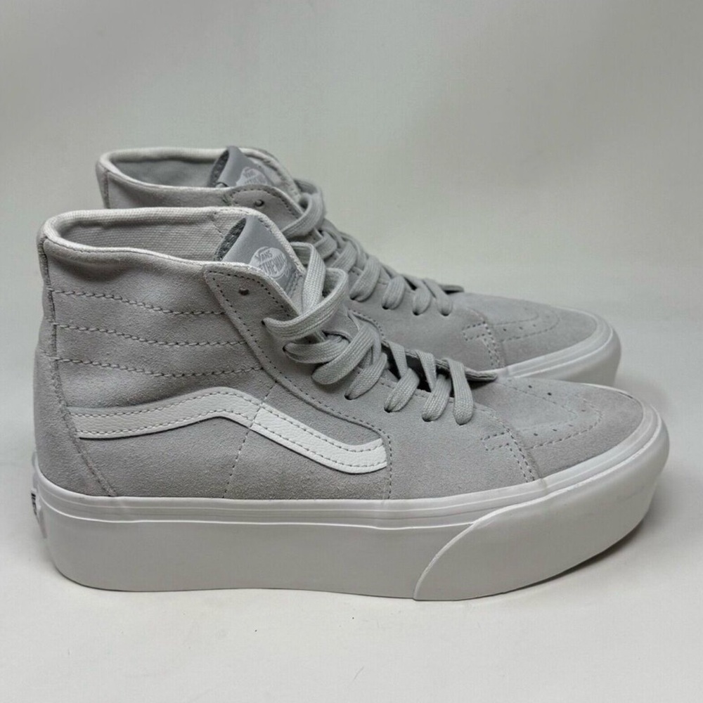 Gray Suede High-Top Vans Sneakers
